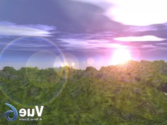Fantasy Landscape With Big Moon 3d model