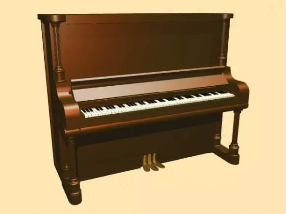 Mini Concert Piano 3d model