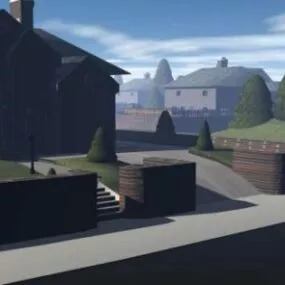 Utopia Village House Building 3d model