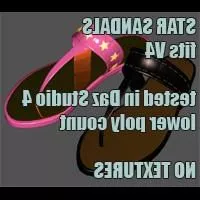 Plastic Sandal Sandal Shoes 3d model