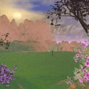 Valley View Landscape 3d model