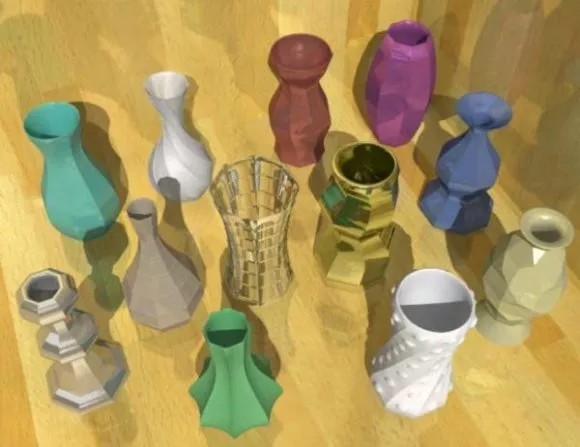 Vase Bottle Set 3d model