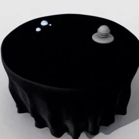 Velvet Table Cloth 3d model
