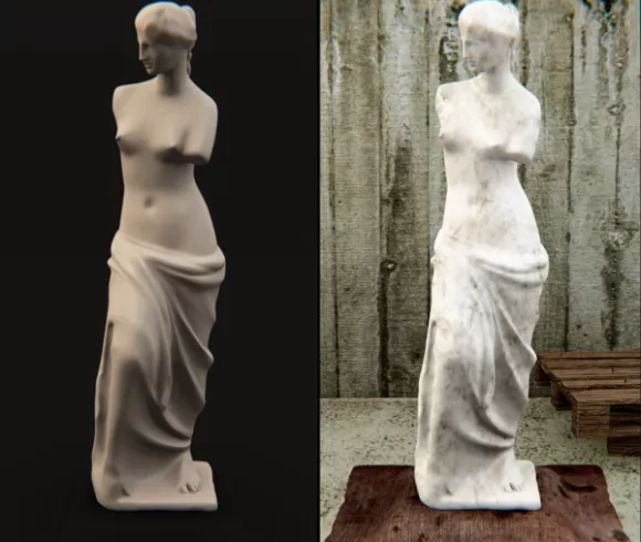 Venus Sculpture Ancient Statue 3d model Venus Sculpture Ancient Statue 3d model