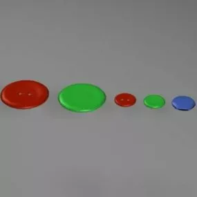 Basic Button Set 3d model