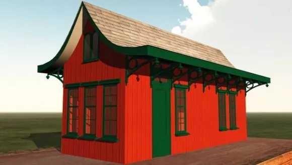 Wood House On Tree In Jungle 3d model