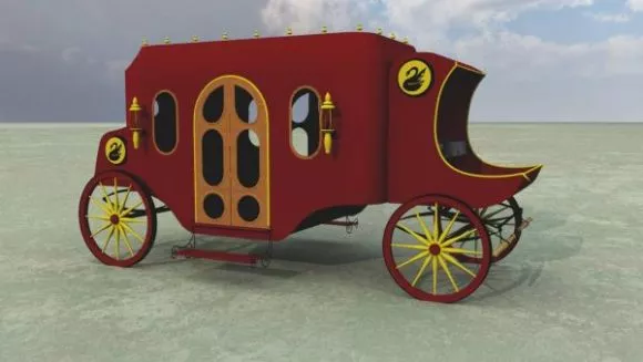 Victorian Carriage Vehicle 3d model Victorian Carriage Vehicle 3d model