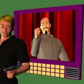 Viewer Man Character 3d model