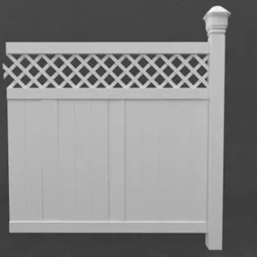 Vinyl Fence 3d model