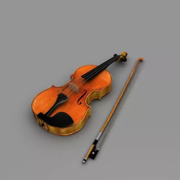 Old Violin 3d model Old Violin 3d model