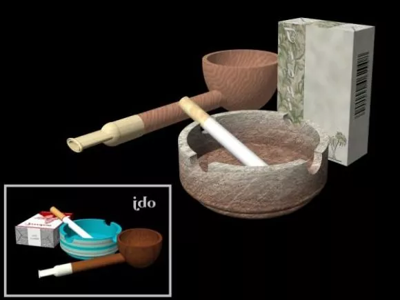 Smoking Accessories Set 3d model Smoking Accessories Set 3d model
