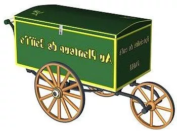 Vintage Cart Three Wheels 3d model Vintage Cart Three Wheels 3d model