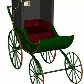 Vintage Cycle Rickshaw 3d model