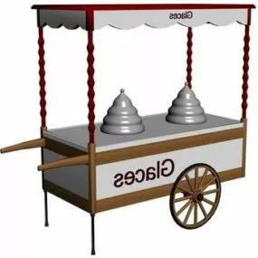 Street Food Cart 3d model