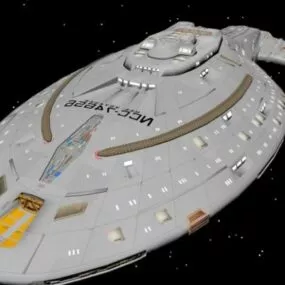Voyager Futuristic Spacecraft 3d model