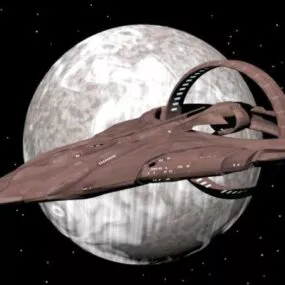 Vulcan Futuristic Spacecraft 3d model