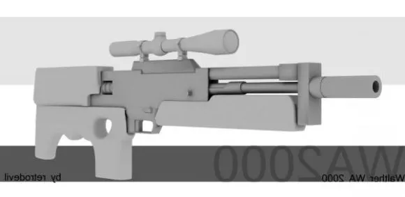 Powered Rifle Gun 3d model