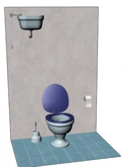Old Toilet Sanitary 3d model Old Toilet Sanitary 3d model