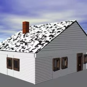 Winter House 3d model