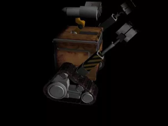 Rustic Wall E Futuristic Robot 3d model Rustic Wall E Futuristic Robot 3d model