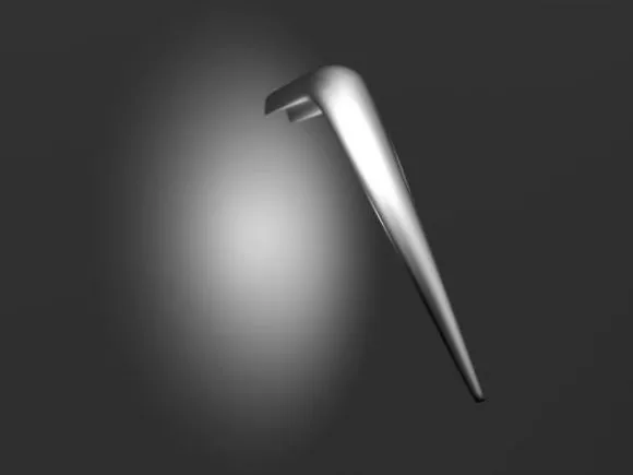 Ceiling Lamp Curved Wires Shade 3d model
