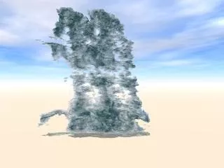 Waterfall With Fish 3d model