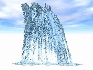 Mountain With Lake Landscape 3d model