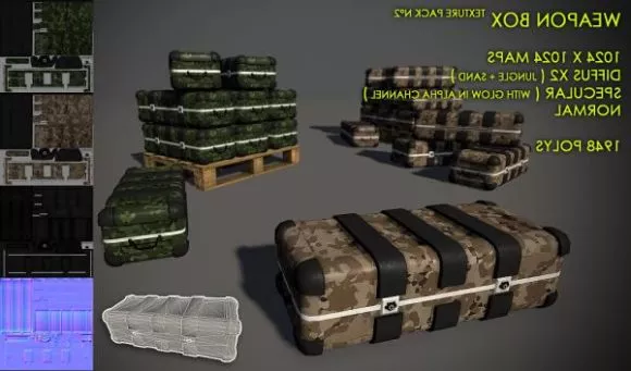 Weapon Amo Box 3d model Weapon Amo Box 3d model