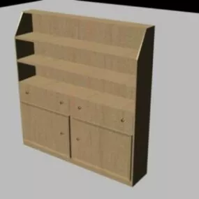 Welsh Dresser Side Cabinet 3d model