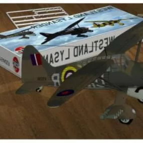 Vintage Aircraft Westland Lysander 3d model