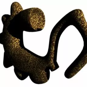 Stone Carved Shape Decoration 3d model