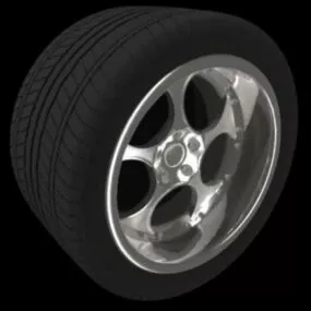 Wheel Rim Tire 3d model