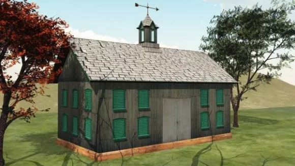 Villa House Building Tile Roof 3d model