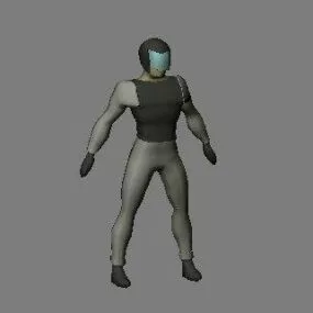 Wilson Man Cartoon Character 3d model