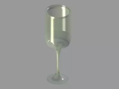 Wine Glass Transparent 3d model Wine Glass Transparent 3d model