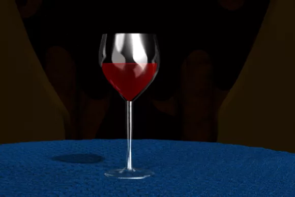 Color Glass Cup Set 3d model