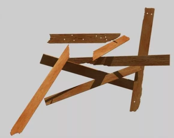 Wooden Pallet Planks 3d model Wooden Pallet Planks 3d model
