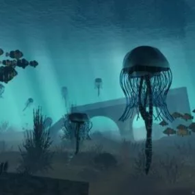 Silence Sea Animal With Jelly Fish 3d model
