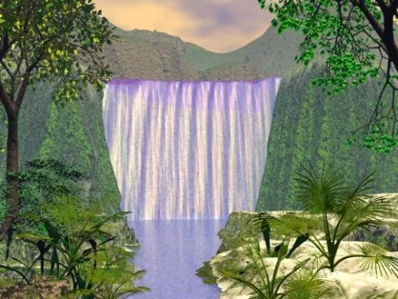 Serenity Morning Landscape 3d model