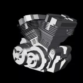 Yamaha Motorcycle Engine 3d model