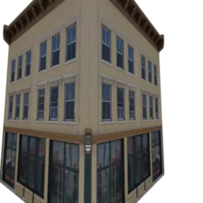 European Street House Building 3d model