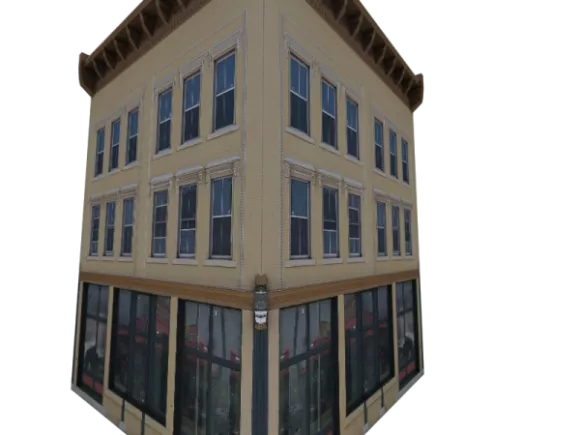European Street House Building 3d model European Street House Building 3d model