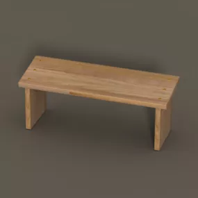 Yoga Bench Furniture 3d model