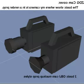 Vintage Camera Gadget Lowpoly 3d model