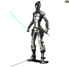 Male Humanoid Robot 3d model