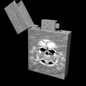 Rustic Zippo Lighter 3d model
