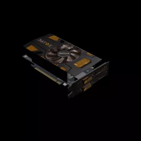 Vga Zotac Gtx 550ti 3d model Vga Zotac Gtx 550ti 3d model
