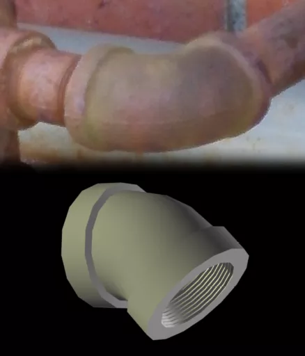Scifi Water Pipe 3d model