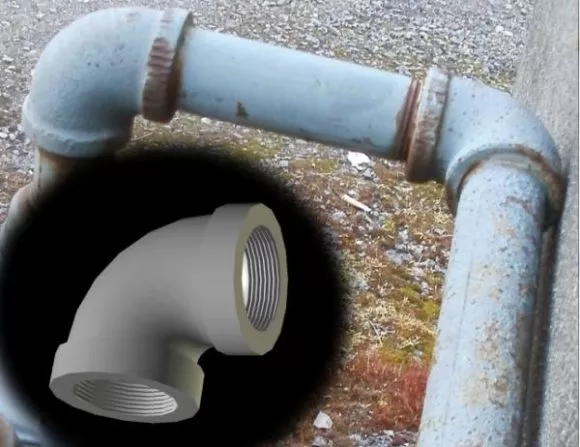 90 Degree Joint Pipe 3d model 90 Degree Joint Pipe 3d model