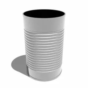 Aluminum Water Can 3d model